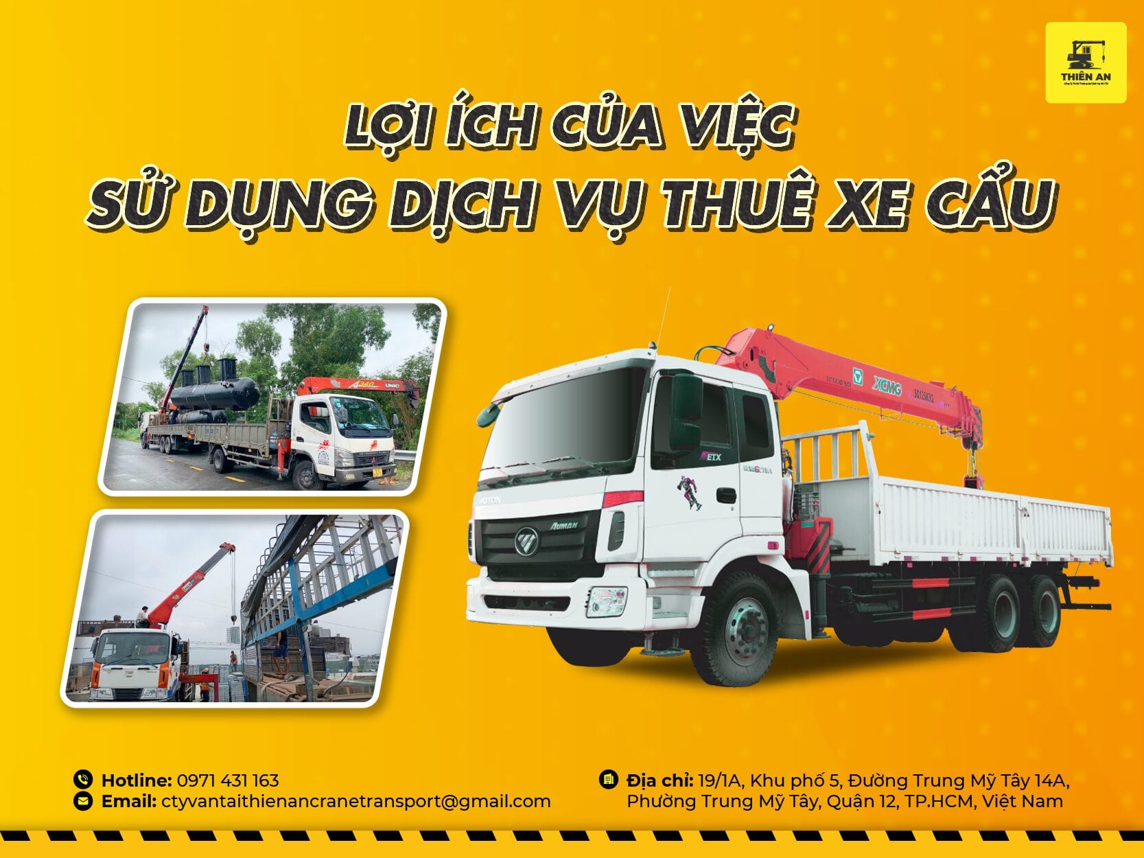LỢI ÍCH CỦA VIỆC SỬ DỤNG DỊCH VỤ THUÊ XE CẨU