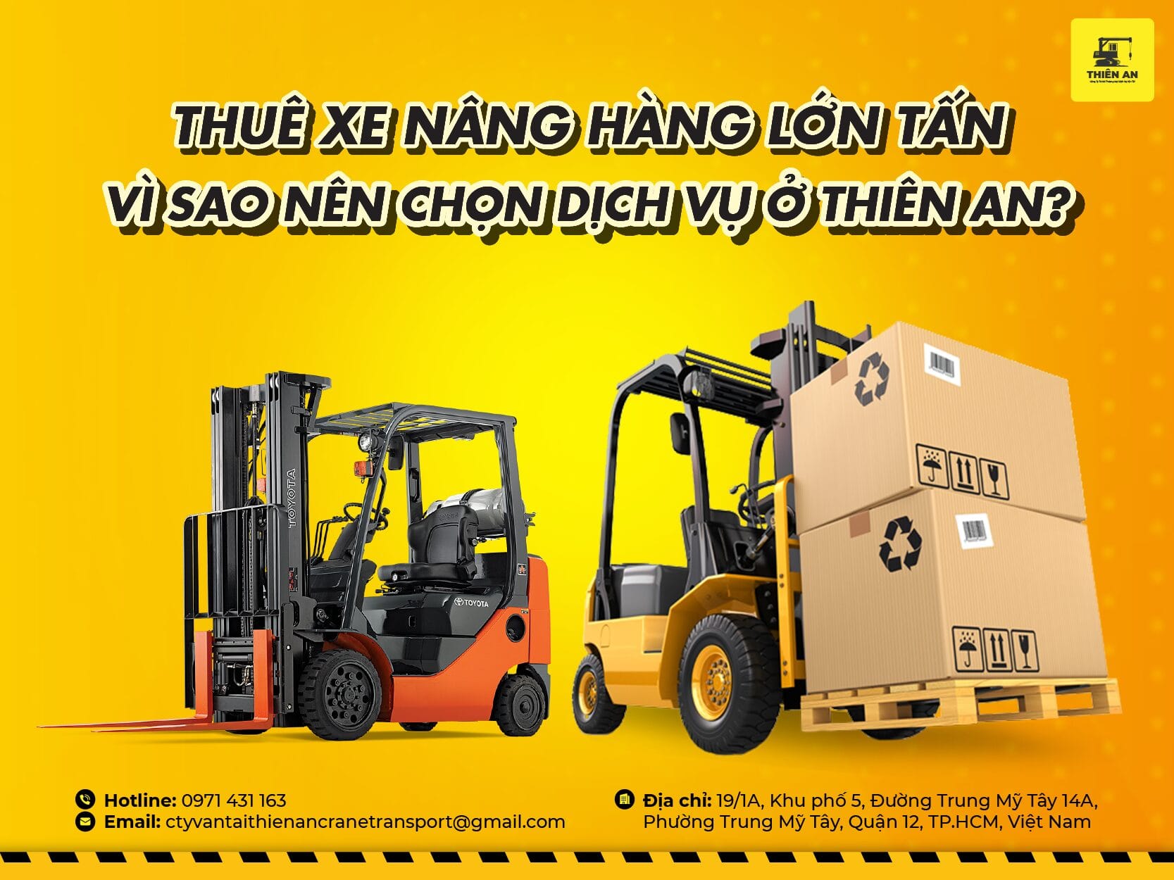 VÌ SAO NÊN CHỌN THUÊ XE NÂNG HÀNG LỚN TẤN Ở THIÊN AN?